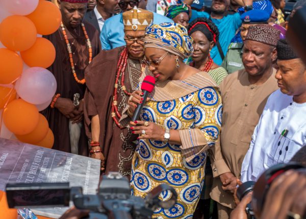 water tower plaque dedication in Ekiti State Nigeria